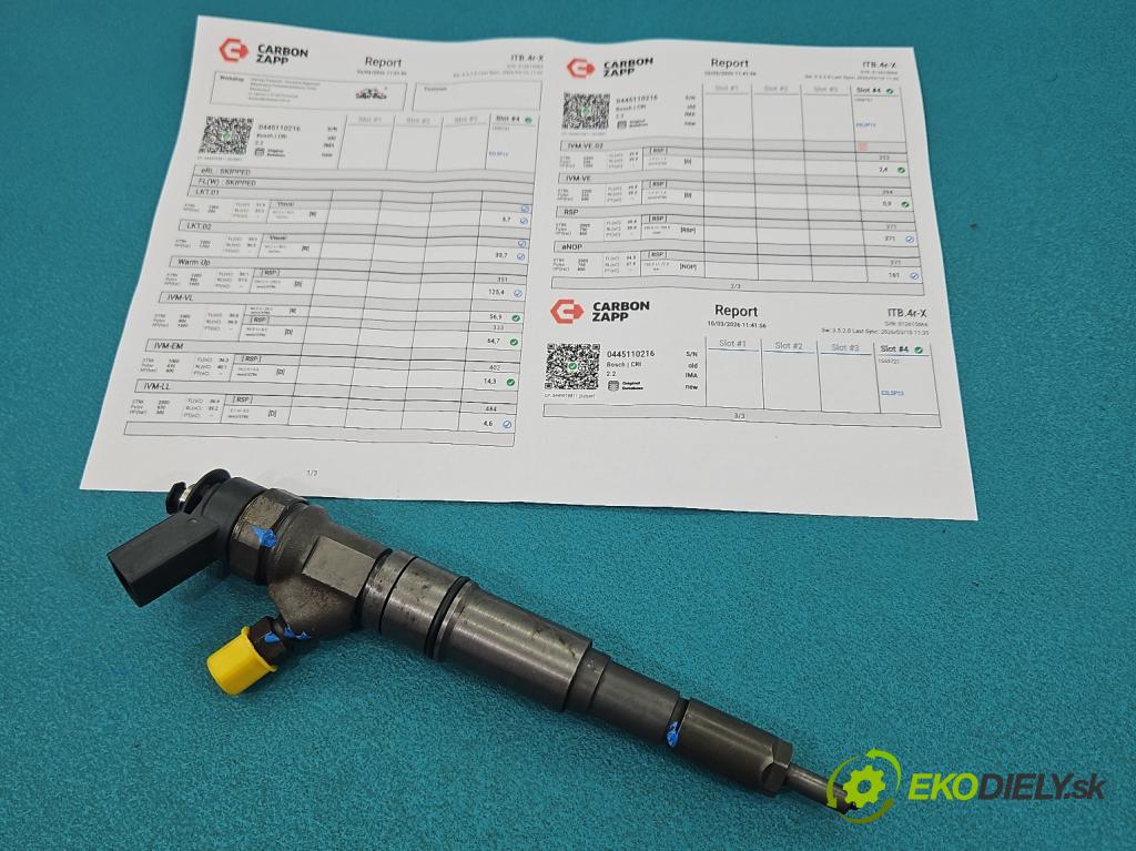 Bmw X3 E83 2003-2010 2.0d 150 hp manual 110 kW 1995 cm3 5- vstřikovač 0445110216 (Vstřikovač paliva)