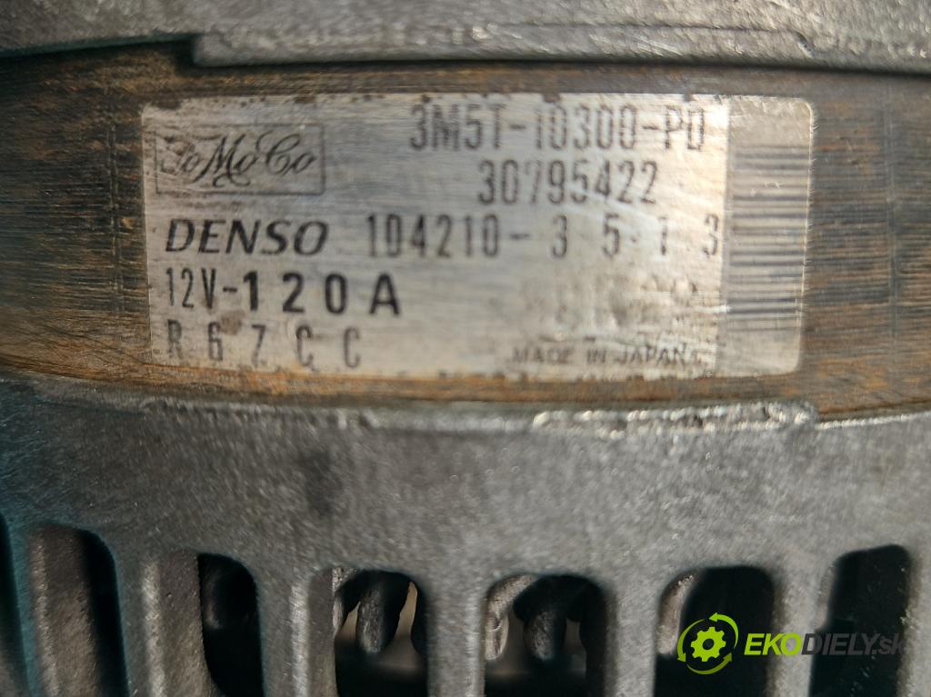 Ford Focus Mk2 2004-2011 1.6 tdci 109 HP manual 80 kW 1560 cm3 5- Alternator 3M5T-10300-PD (Alternátor)