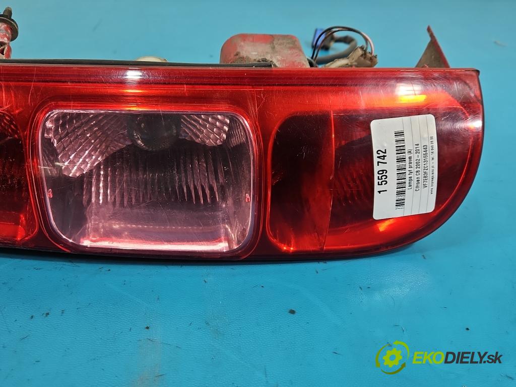 Citroen C8 2002-2014 2.2 16V 158 HP manual 116 kW 2230 cm3 5- svetlo / reflektor zadné pravé  (Kľučka dverí ostatné)