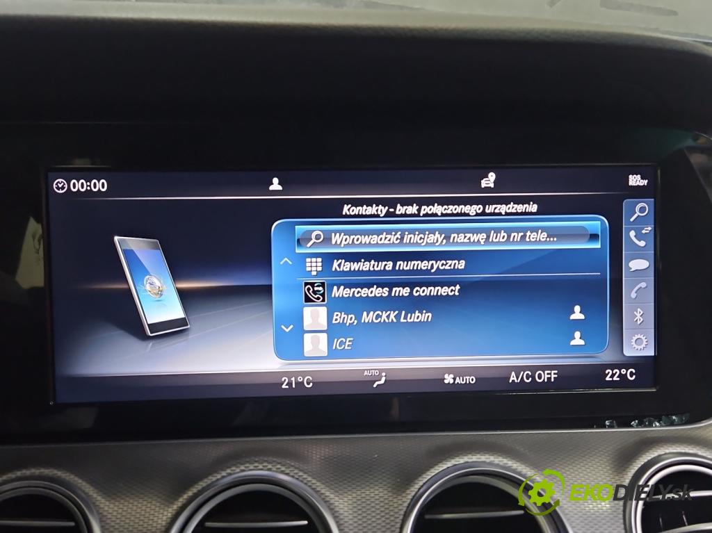 Mercedes E W213 2016-2023 2.0 CDI 194KM: automatic 143 kW 1950 cm3 4- Zobrazit: A2139007520 (Prístrojová doska)