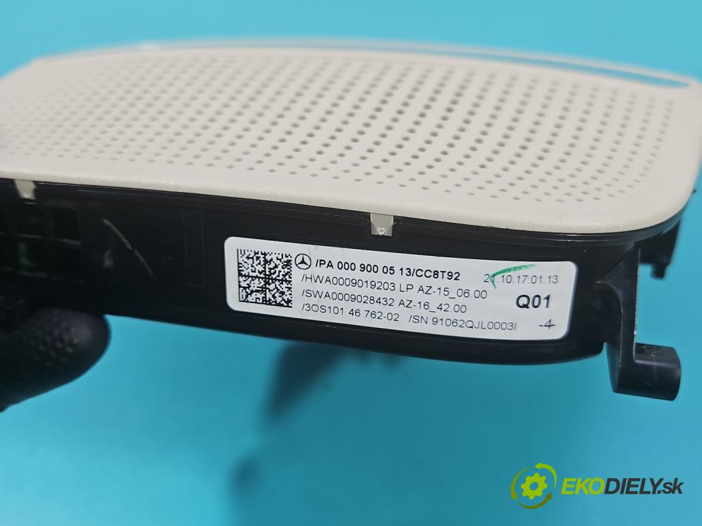 Mercedes E W213 2016-2023 2.0 CDI 194KM: automatic 143 kW 1950 cm3 4- svetlo / reflektor interiéra 0009000513