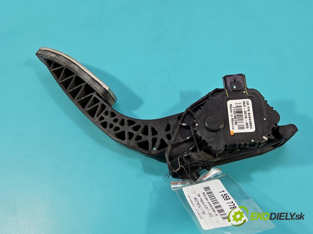 Opel Insignia B 2017-2022 2.0 T 260 HP automatic 191 kW 1998 cm3 5- pedal plyn potenciometr: 84344894