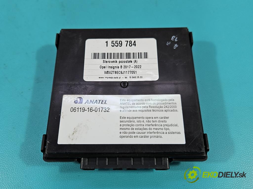 Opel Insignia B 2017-2022 2.0 T 260 HP automatic 191 kW 1998 cm3 5- riadiaca jednotka ostatné 13523251