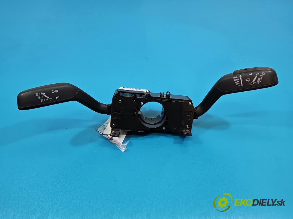 Seat Ibiza IV 6J 2008-2017 1.2 12V 69KM manual 51 kW 1198 cm3 5- prepínač komplex: 7H0953503GF (Prepínacie páčky pod volantom)