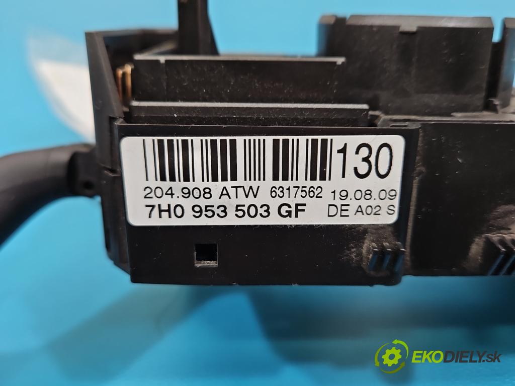 Seat Ibiza IV 6J 2008-2017 1.2 12V 69KM manual 51 kW 1198 cm3 5- prepínač komplex: 7H0953503GF (Prepínacie páčky pod volantom)