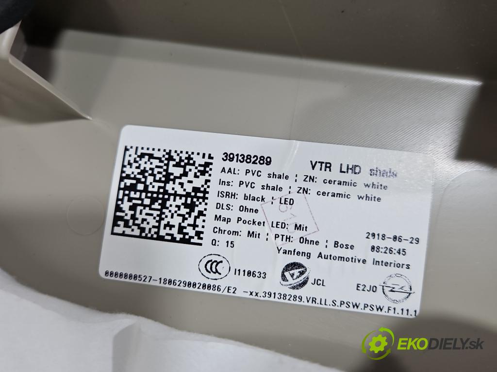 Opel Insignia B 2017-2022 2.0 T 260 HP automatic 191 kW 1998 cm3 5- sedačke: komplet