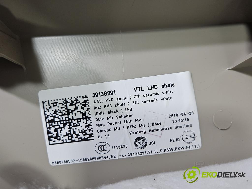 Opel Insignia B 2017-2022 2.0 T 260 HP automatic 191 kW 1998 cm3 5- sedačke: komplet