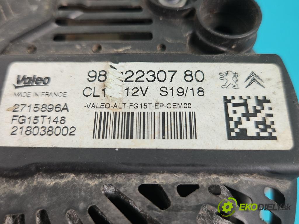 Peugeot 508 II 2018- 1.6 224hp automatic 165 kW 1598 cm3 5- Alternator 2715896A (Alternátor)