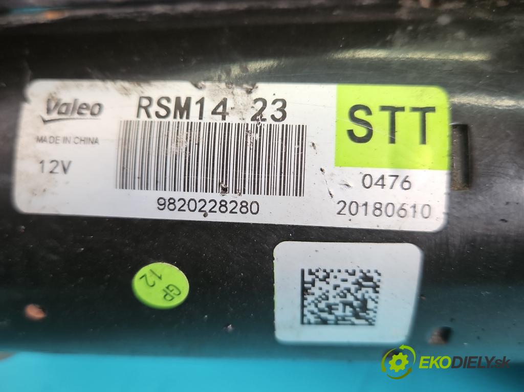 Peugeot 508 II 2018- 1.6 224hp automatic 165 kW 1598 cm3 5- štartér 9820228280 (Štartér)