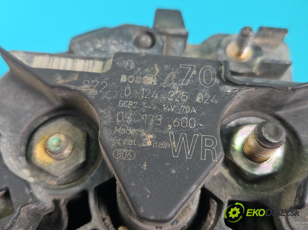 Opel Astra II 1998-2009 1.4 16V 90 hp manual 66 kW 1389 cm3 4- Alternator 0124225024 (Alternátor)