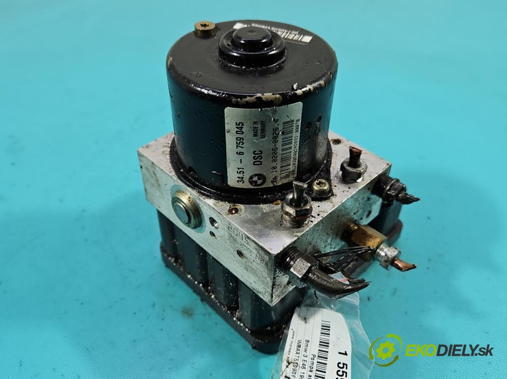 Bmw 3 E46 1998-2007 1.8 16V 116 HP manual 85 kW 1796 cm3 3- čerpadlo abs 6759047 (Pumpa ABS)