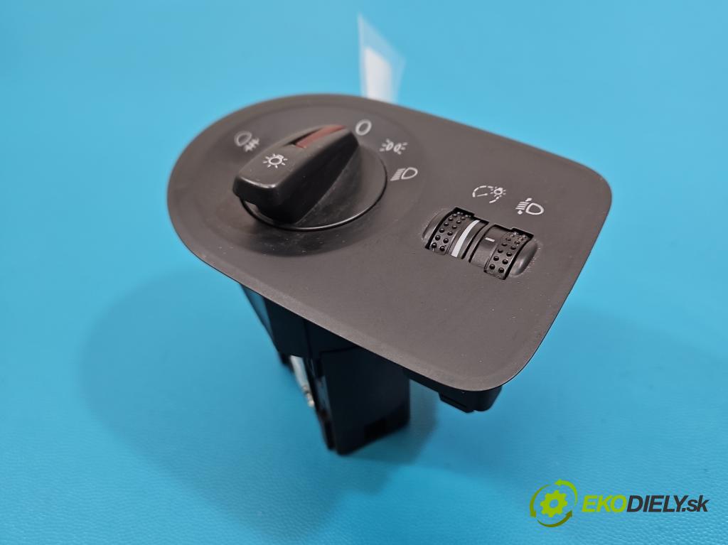 Seat Ibiza IV 6J 2008-2017 1.2 12V 69KM manual 51 kW 1198 cm3 5- prepínač světla: na doska: 6J1941531H