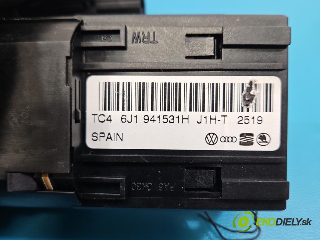 Seat Ibiza IV 6J 2008-2017 1.2 12V 69KM manual 51 kW 1198 cm3 5- prepínač světla: na doska: 6J1941531H