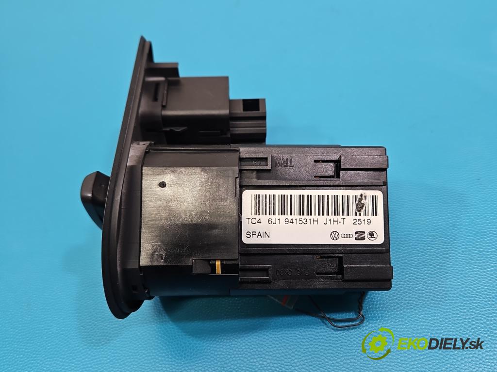 Seat Ibiza IV 6J 2008-2017 1.2 12V 69KM manual 51 kW 1198 cm3 5- prepínač světla: na doska: 6J1941531H