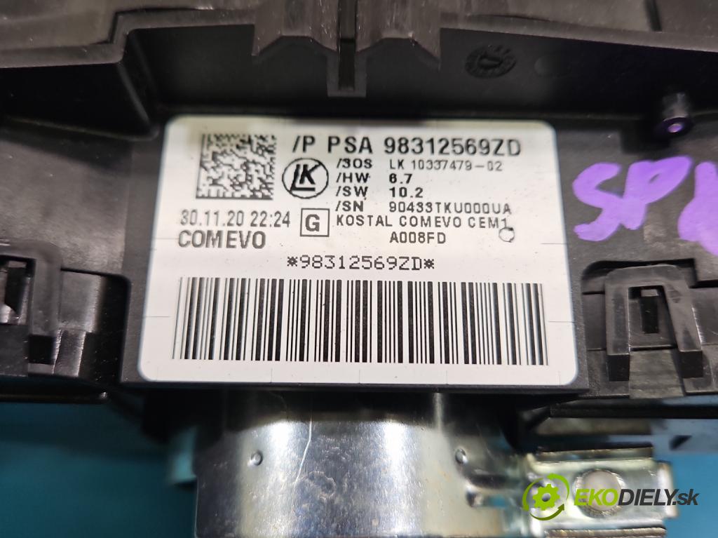 Citroen C5 Aircross 17-25 1.2 T 131 HP manual 96 kW 1199 cm3 5- prepínač komplex: 98312569ZD (Prepínacie páčky pod volantom)