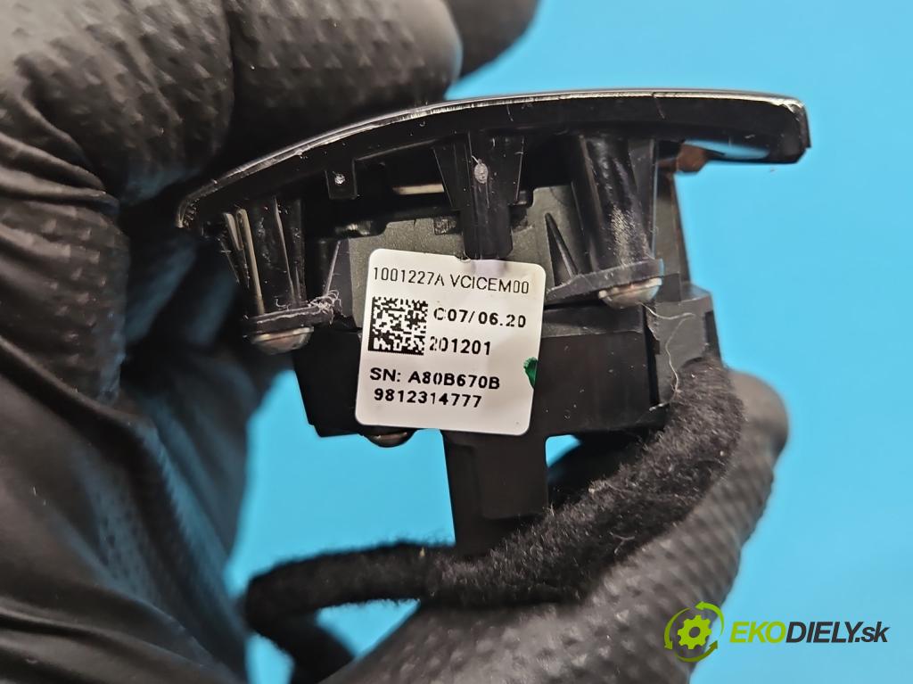 Citroen C5 Aircross 17-25 1.2 T 131 HP manual 96 kW 1199 cm3 5- prepínač multifunkční: řízení: 9812314777 (Prepínacie páčky pod volantom)