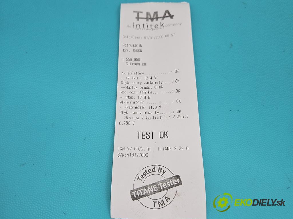 Citroen C8 2002-2014 2.2 16V 158 HP manual 116 kW 2230 cm3 5- štartér M000T86081 (Štartér)