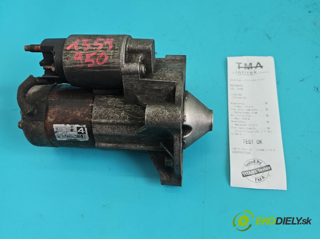 Citroen C8 2002-2014 2.2 16V 158 hp manual 116 kW 2230 cm3 5- startér: M000T86081 (Startér)