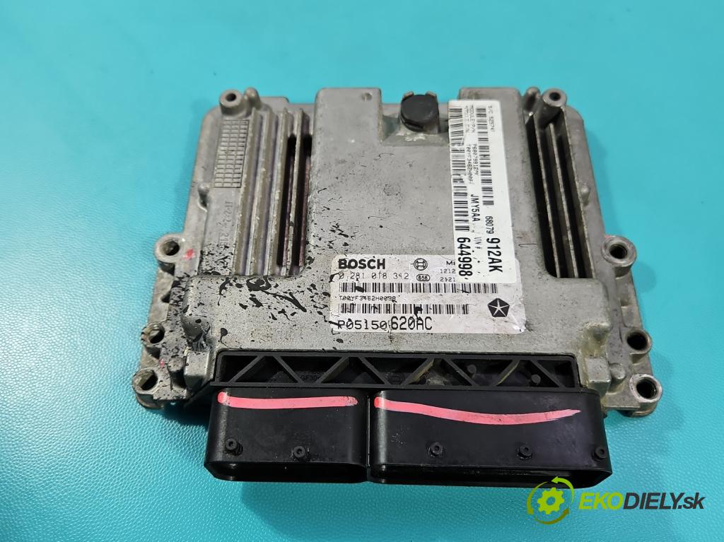 Fiat Freemont 2.0 jtd 170 hp manual 125 kW 1956 cm3 5- řídící jednotka motoru 0281018312