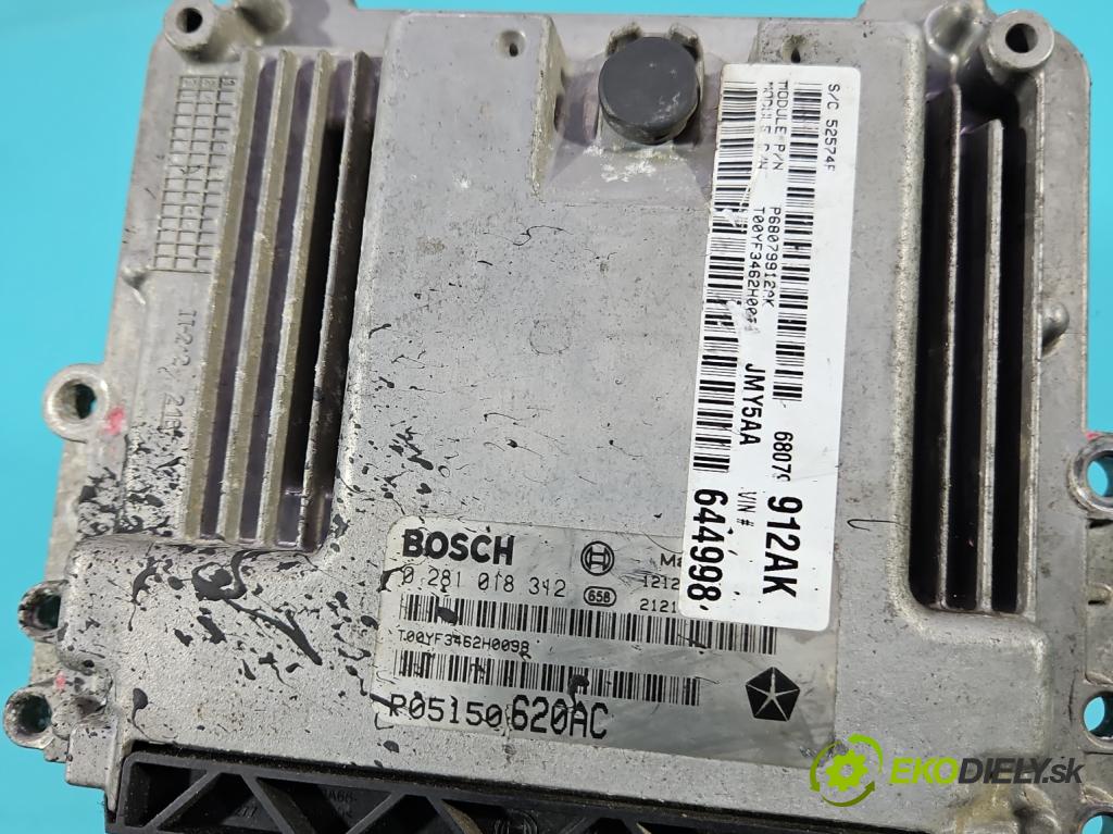 Fiat Freemont 2.0 jtd 170 hp manual 125 kW 1956 cm3 5- řídící jednotka motoru 0281018312