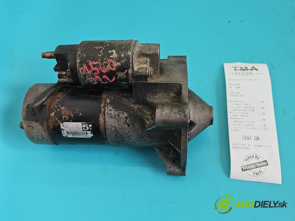 Peugeot 307 2.0 hdi 90 hp manual 66 kW 1997 cm3 5- startér: M001T80481 (Startér)
