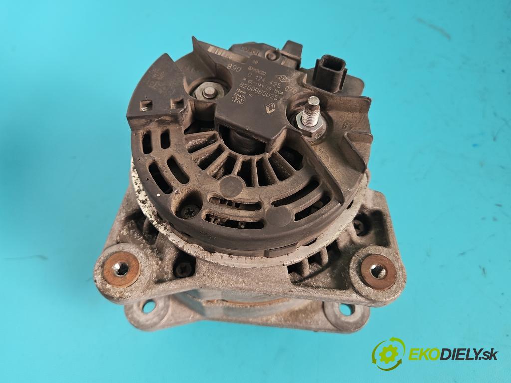 Renault Megane III 2008-2016 1.6 16V 110 HP manual 81 kW 1598 cm3 5- Alternator 0124425425070 (Alternátor)