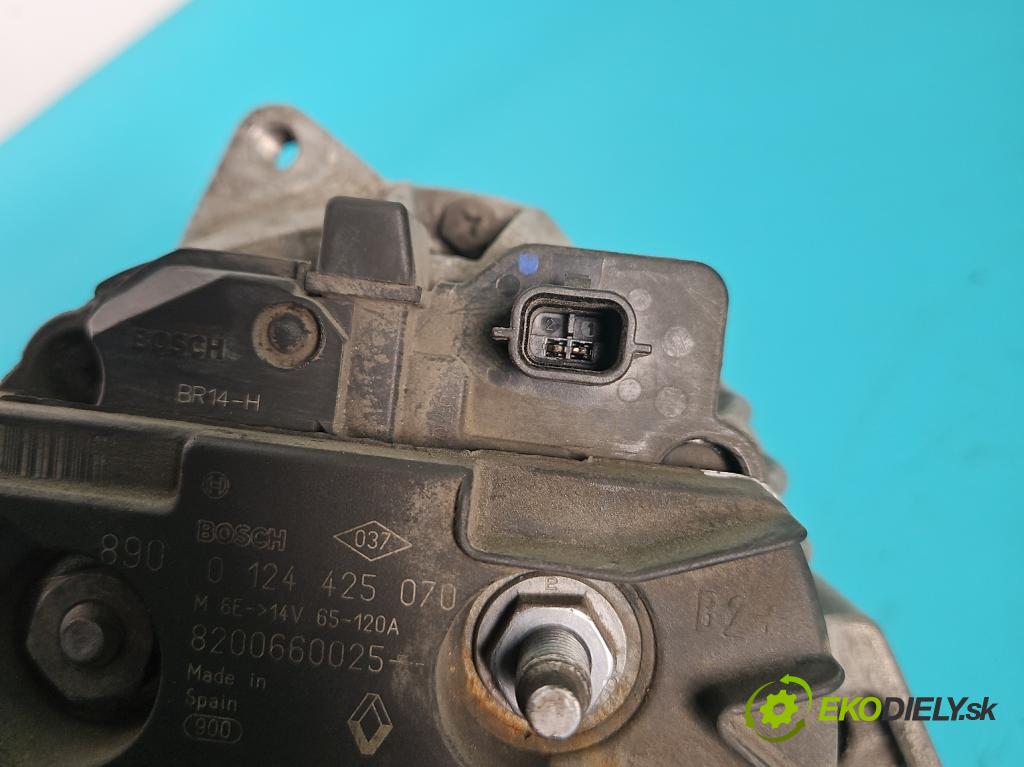 Renault Megane III 2008-2016 1.6 16V 110 HP manual 81 kW 1598 cm3 5- Alternator 0124425425070 (Alternátor)
