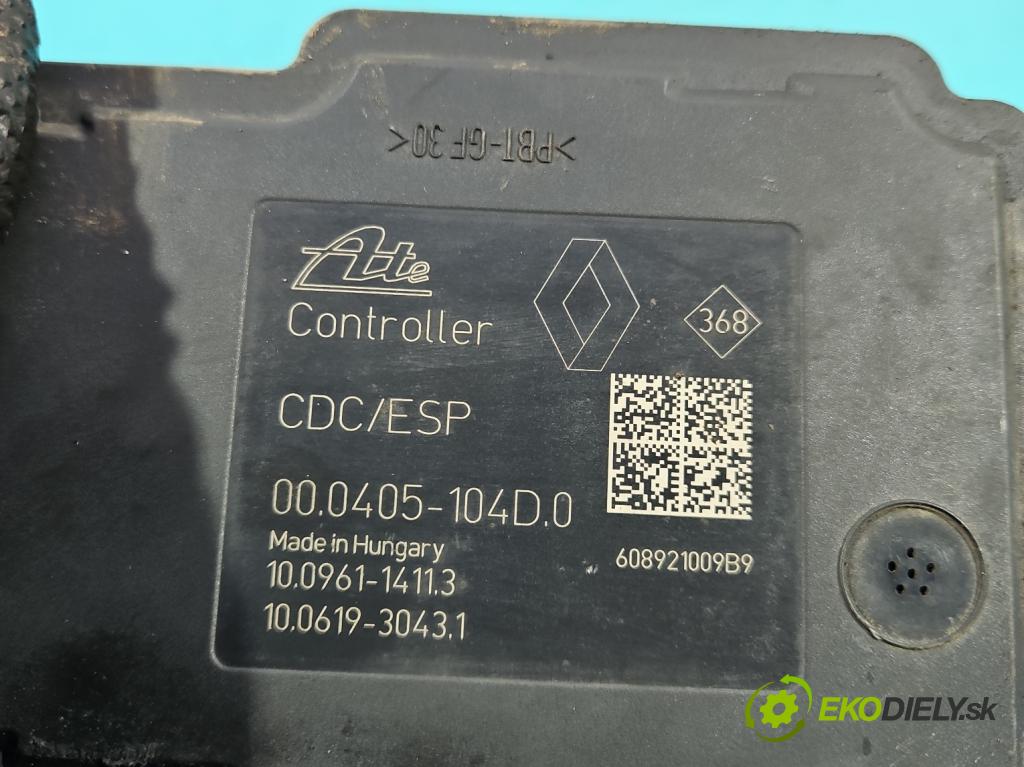 Renault Megane III 2008-2016 1.6 16V 110 HP manual 81 kW 1598 cm3 5- čerpadlo abs 476608247R (Pumpa ABS)