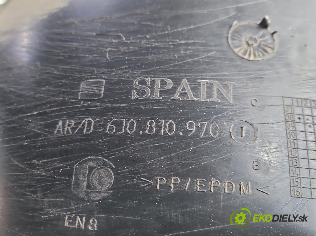 Seat Ibiza IV 6J 2008-2017 1.2 12V 69KM manual 51 kW 1198 cm3 5- Blatník: zadné pravé 6J0810970