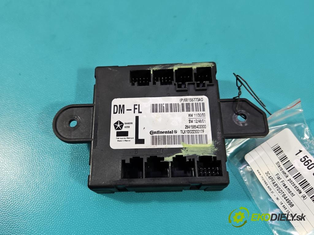 Fiat Freemont 2.0 jtd 170 HP manual 125 kW 1956 cm3 5- riadiaca jednotka ostatné 68155773AD