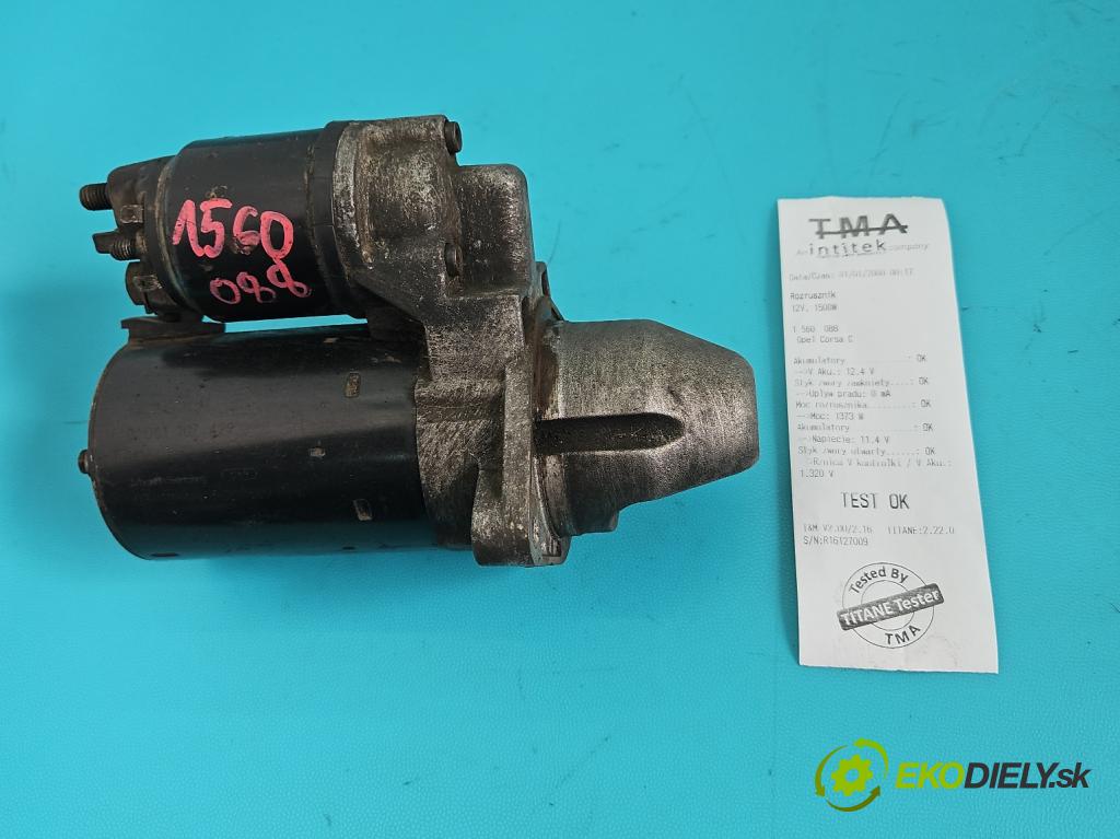 Opel Corsa C 2000-2006 1.3 cdti 69KM manual 51 kW 1248 cm3 3- startér: 0001107429 (Startér)