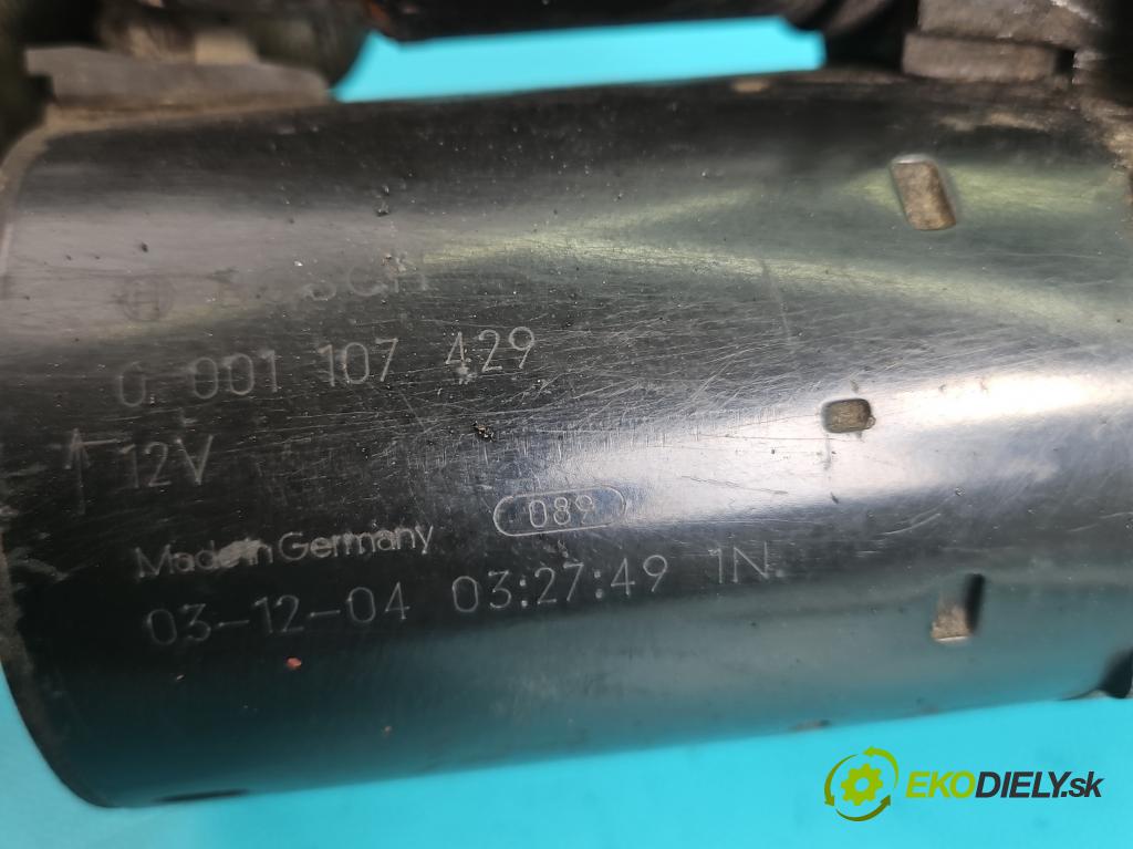 Opel Corsa C 2000-2006 1.3 cdti 69KM manual 51 kW 1248 cm3 3- štartér 0001107429 (Štartér)