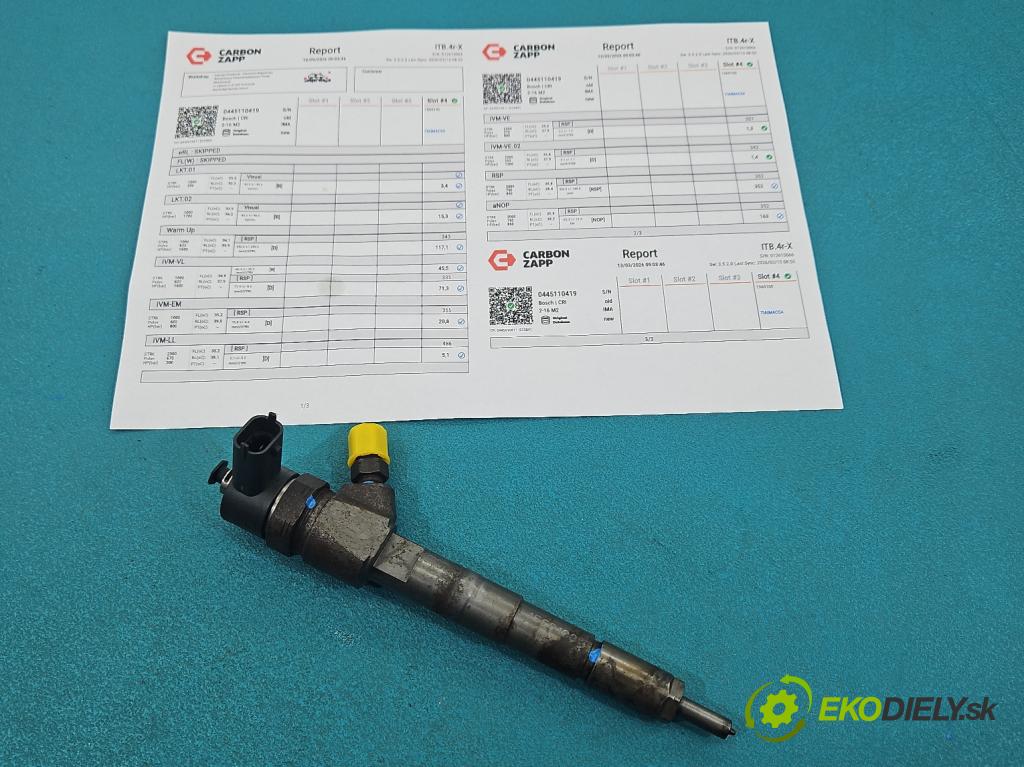 Fiat Freemont 2.0 jtd 170 hp manual 125 kW 1956 cm3 5- vstřikovač 0445110419 (Vstřikovač paliva)