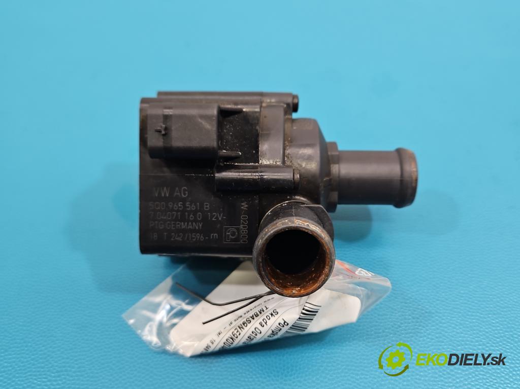 Skoda Octavia III 2013- 2.0 TSI DKZA: 190 HP automatic 140 kW 1984 cm3 5- pompa obehu voda: 5Q0965561B