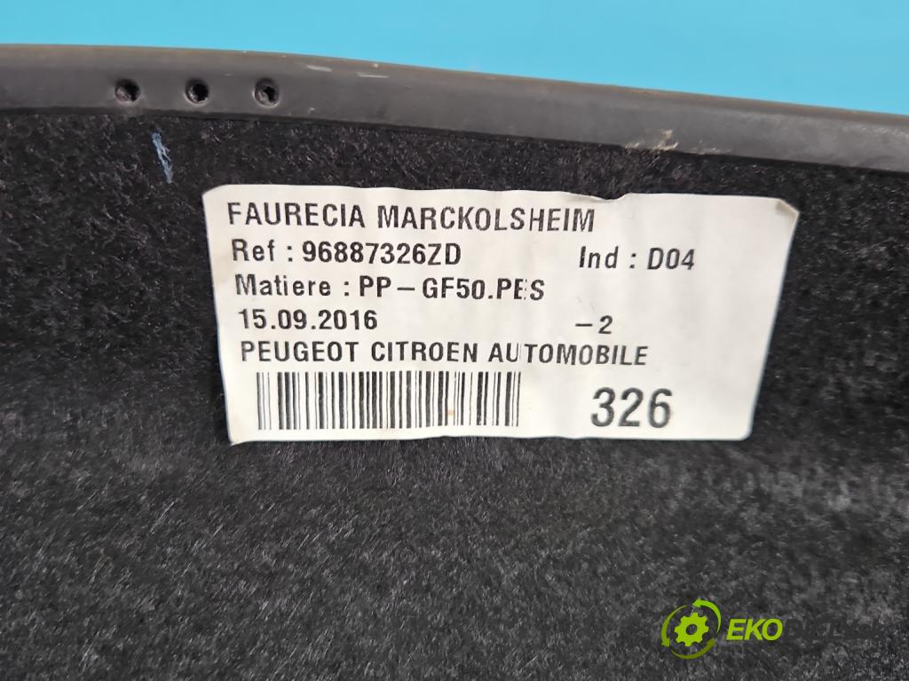 DS 4 2015-2020 2.0 hdi 181KM automatic 133 kW 1997 cm3 5- pláto zadní 96887326ZD (Kryt zavazadlového prostoru)