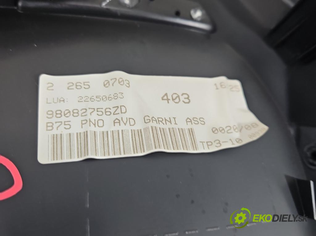 DS 4 2015-2020 2.0 hdi 181KM automatic 133 kW 1997 cm3 5- Tapacír: dveře přední pravé