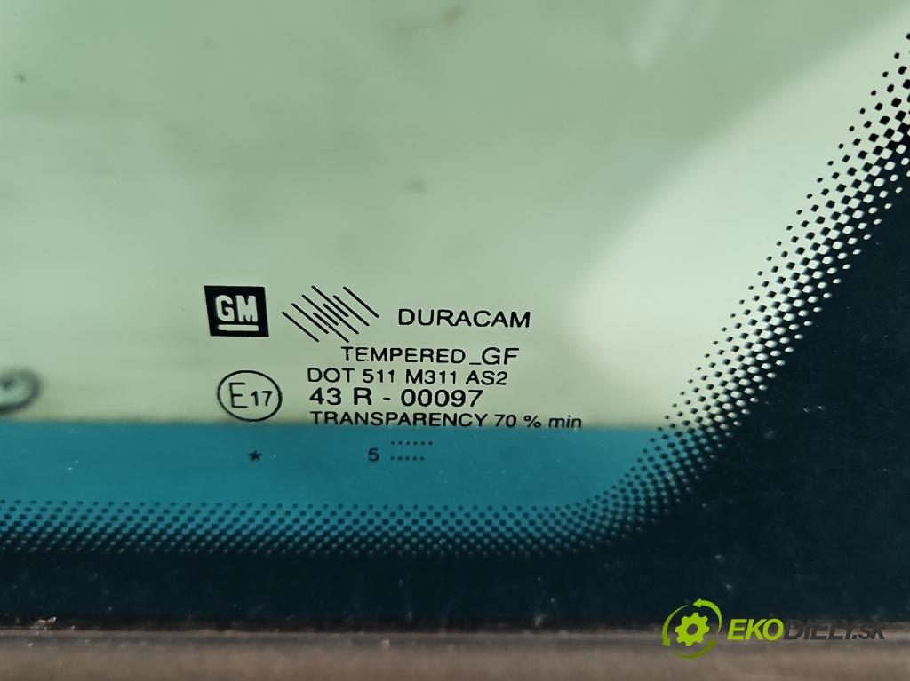 Opel Astra III 2004-2014 1.8 16V 125 hp manual 92 kW 1796 cm3 5- sklo zadní pravé