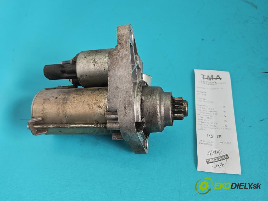 Seat Ibiza IV 6J 2008-2017 1.2 12V 69KM manual 51 kW 1198 cm3 5- startér: 02T911023S (Startér)