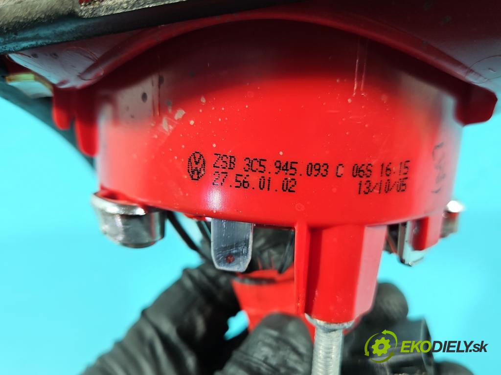 Vw Passat B6 2005-2010 1.9 tdi 105 HP manual 77 kW 1896 cm3 4- svetlo / reflektor zadné ľavé 3C5945093C (Kľučka dverí ostatné)