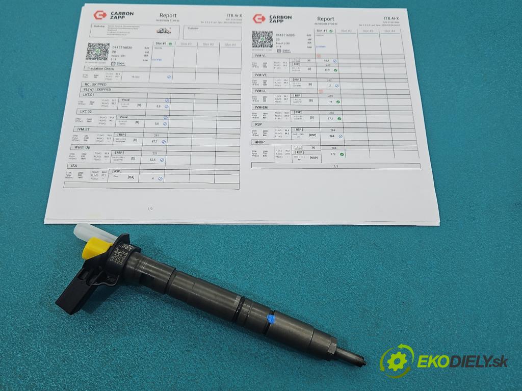 Audi A4 B8 2007-2015 2.0 tdi 143 hp manual 105 kW 1968 cm3 5- vstřikovač 0445116030 (Vstřikovač paliva)