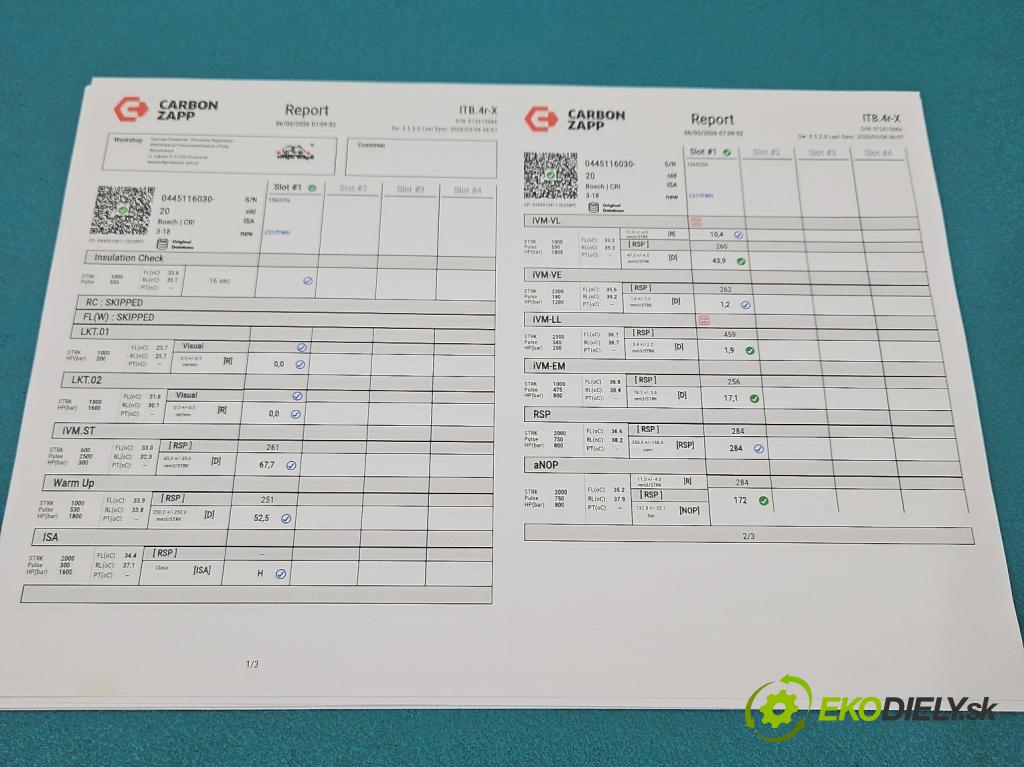 Audi A4 B8 2007-2015 2.0 tdi 143 hp manual 105 kW 1968 cm3 5- vstřikovač 0445116030 (Vstřikovač paliva)