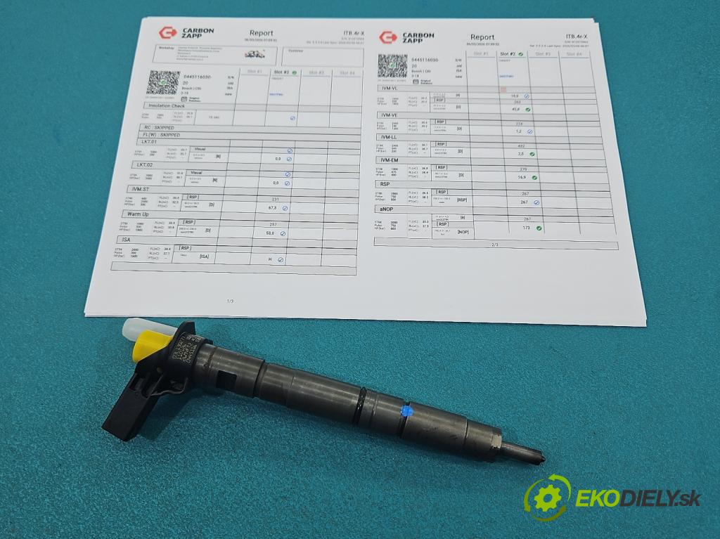 Audi A4 B8 2007-2015 2.0 tdi 143 hp manual 105 kW 1968 cm3 5- vstřikovač 0445116030 (Vstřikovač paliva)