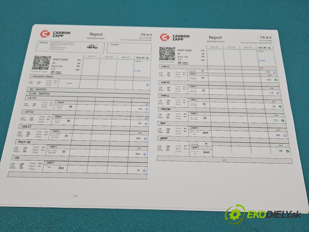 Audi A4 B8 2007-2015 2.0 tdi 143 hp manual 105 kW 1968 cm3 5- vstřikovač 0445116030 (Vstřikovač paliva)