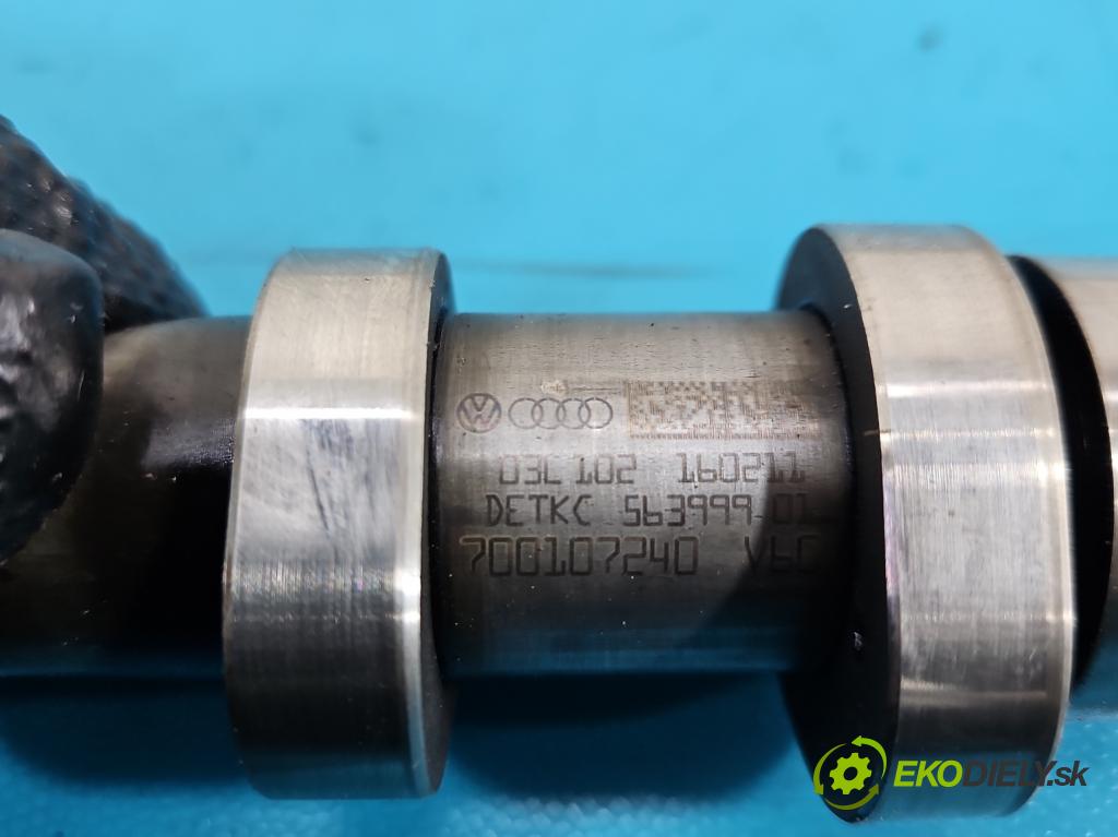 Audi A4 B8 2007-2015 2.0 tdi 143 HP manual 105 kW 1968 cm3 5- Valček: načasovanie 03L102 (Vačkový hriadeľ)