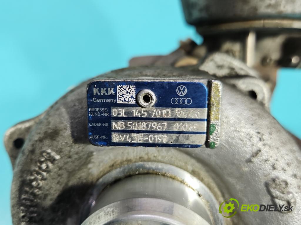 Audi A4 B8 2007-2015 2.0 tdi 143 HP manual 105 kW 1968 cm3 5- turbodúchadlo, turbo BV43B-0190 (Turbodúchadlo (kompletné))