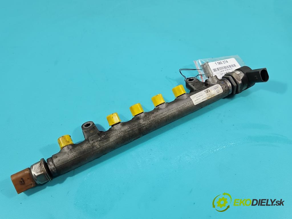 Audi A4 B8 2007-2015 2.0 tdi 143 hp manual 105 kW 1968 cm3 5- lišta vstřikovací 03L130089A (Vstřikovací lišta)