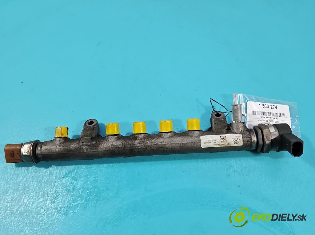 Audi A4 B8 2007-2015 2.0 tdi 143 hp manual 105 kW 1968 cm3 5- lišta vstřikovací 03L130089A (Vstřikovací lišta)