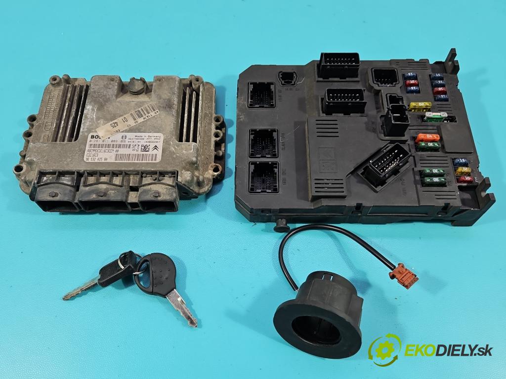 Peugeot 206 1.4 hdi 68 hp manual 50 kW 1398 cm3 3- řídící jednotka motoru 9653202580