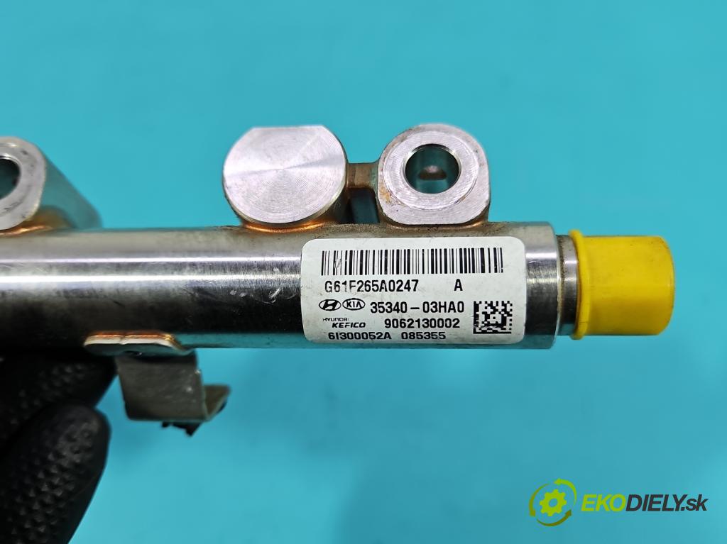 Kia Niro I 2016-2022 1.6 GDI 105 hp automatic 77 kW 1580 cm3 5- lišta vstřikovací 35340-03HA0 (Vstřikovací lišta)