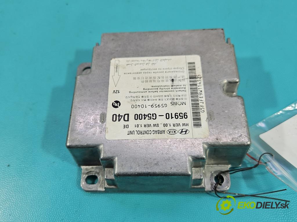 Kia Niro I 2016-2022 1.6 GDI 105 HP automatic 77 kW 1580 cm3 5- riadiaca jednotka vankúše: 95910-G5400